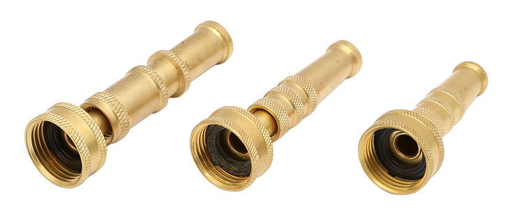 पीतल Adjustable Twist Hose Spray Nozzle Set