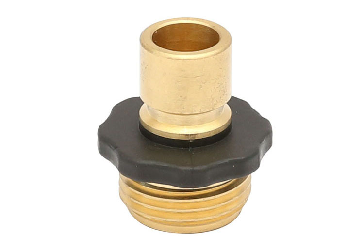 पीतल Male Garden Hose Quick Connect Fitting with Rubber